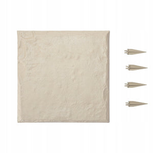 VEVOR DURABLE GARDEN SLABS 4 PCS 395X395MM DECORATIVE BEIGE SLAB PC