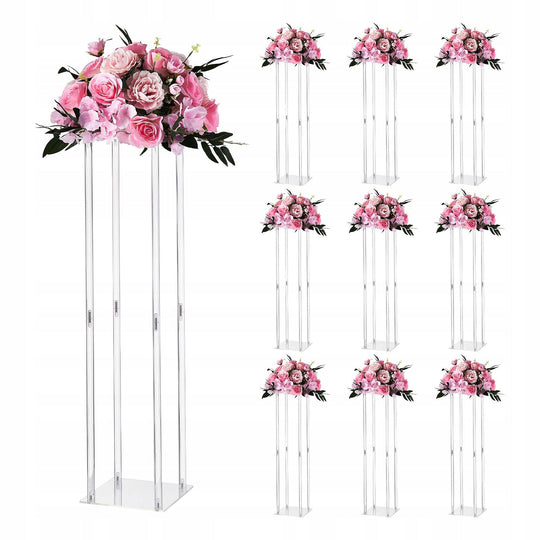 VEVOR 10-PIECE WEDDING FLOWER STANDS 200X200X800 MM STURDY ELEGANT
