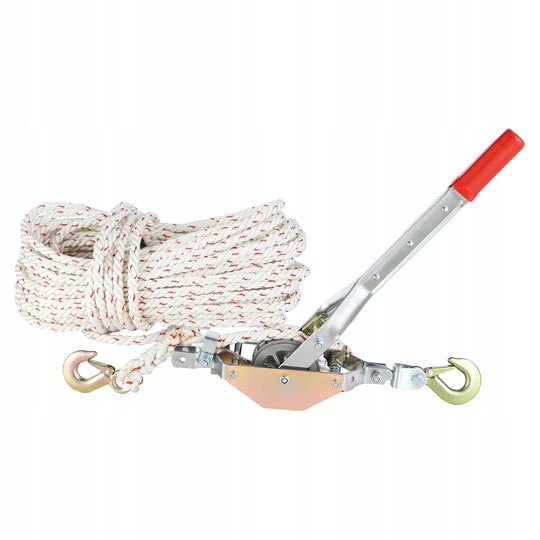 VEVOR MANUAL WINCH 0.75T 30.48M POLYESTER ROPE STRONG AND SOLID