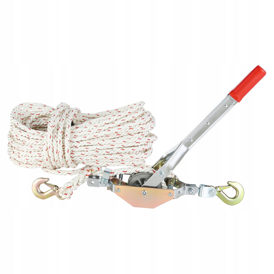 VEVOR MANUAL WINCH 0.75T 30.48M POLYESTER ROPE STRONG AND SOLID