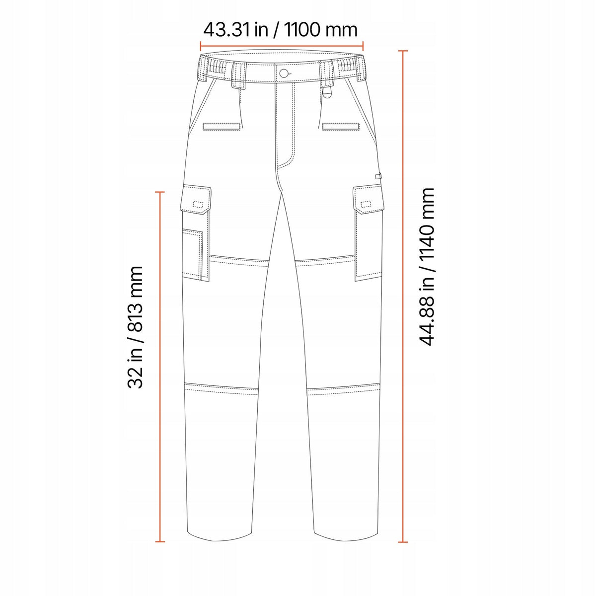 VEVOR FLAME-RETARDANT COTTON WORK TROUSERS XL BLACK STRONG 9 POCKETS