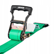 VEVOR 50.8 x 2438.4 mm Wheel Tie Down Strap with Buckle, Strong and Durable