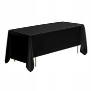 VEVOR 6 PACK TABLECLOTHS 1778X3048MM REUSABLE POLYESTER BLACK