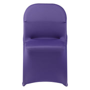VEVOR CHAIR COVERS 50 PCS STRETCHY PURPLE SPANDEX FOR WEDDINGS