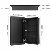 PROFESSIONAL MEDICINE CABINET WITH MIRROR VEVOR 420X125X700 MM ADJUSTABLE