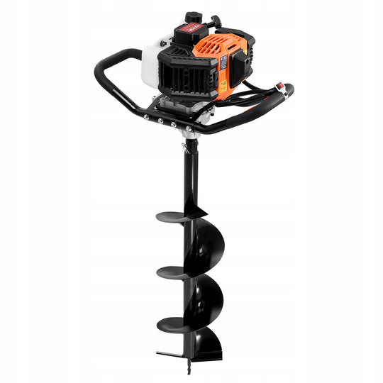 VEVOR 43CM3 1250W PETROL EARTH AUGER WITH 8-INCH DRILLS POWERFUL