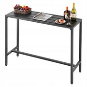 VEVOR BAR TABLE 120X37.5X98 CM STURDY METAL WATERPROOF TOP