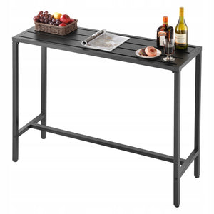 VEVOR BAR TABLE 120X37.5X98 CM STURDY METAL WATERPROOF TOP