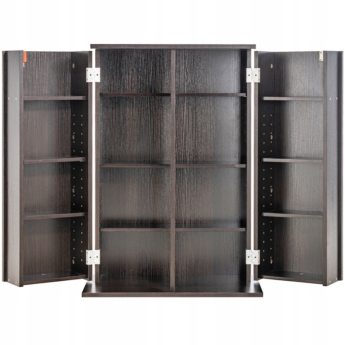 SOLID DVD CD VEVOR CABINET WITH ADJUSTABLE SHELVES AND DOORS