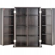 SOLID DVD CD VEVOR CABINET WITH ADJUSTABLE SHELVES AND DOORS