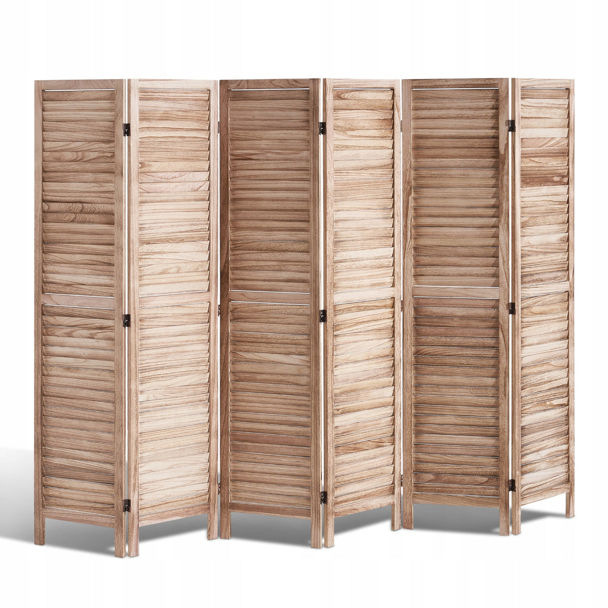 VEVOR ROOM DIVIDER 6 PANELS WOODEN FOLDABLE STURDY EUROPEAN
