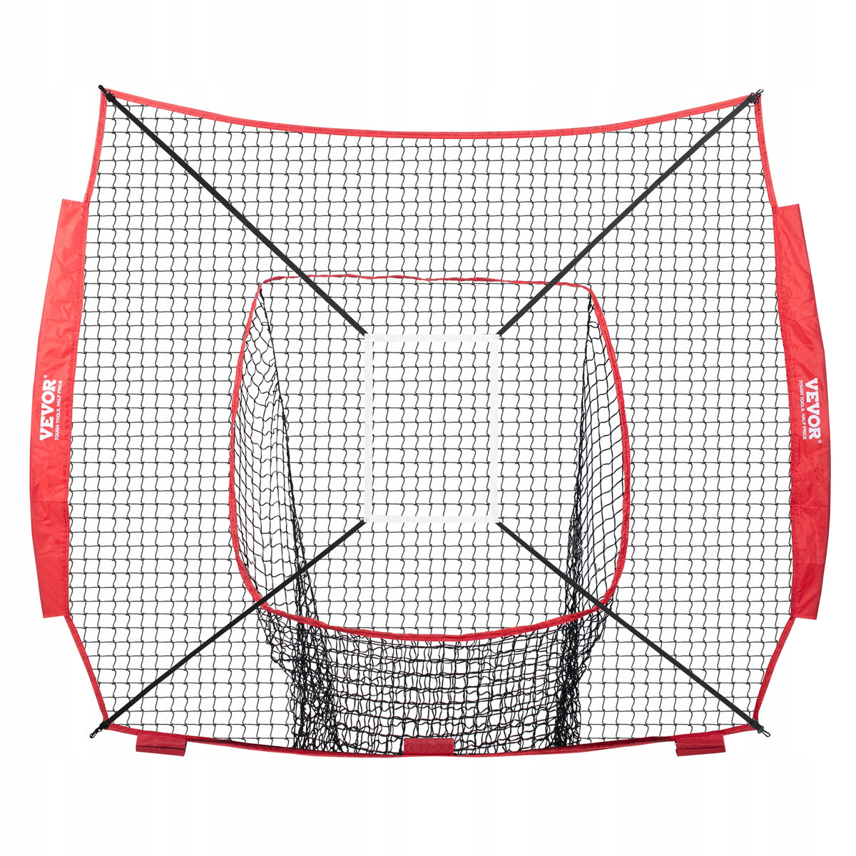 VEVOR PROFESSIONAL THROWING NET 2134X2134MM WITH TWO TARGET FRAMES