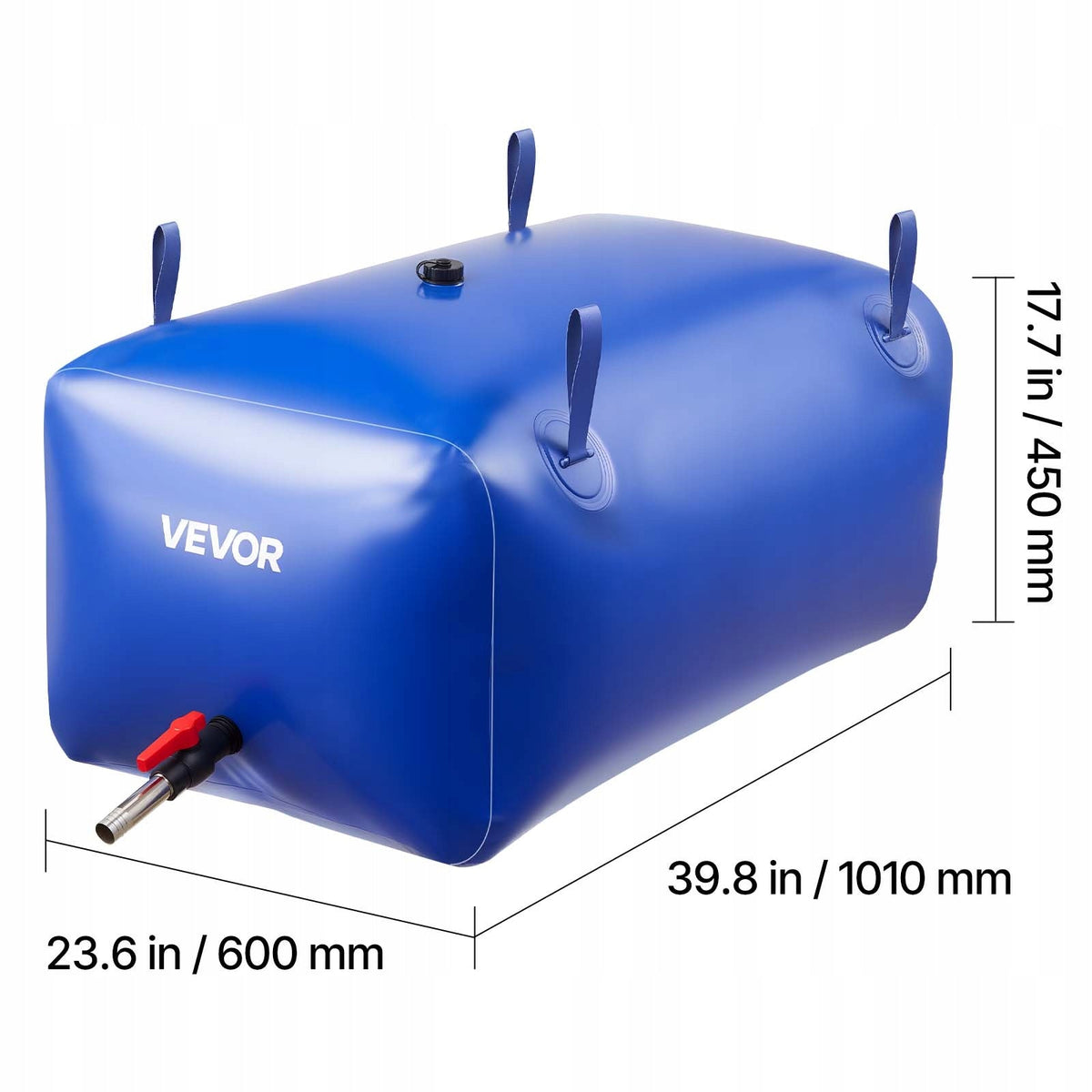 VEVOR WATER STORAGE BAG 240L DOUBLE-LAYER PVC STRONG AND FOLDABLE