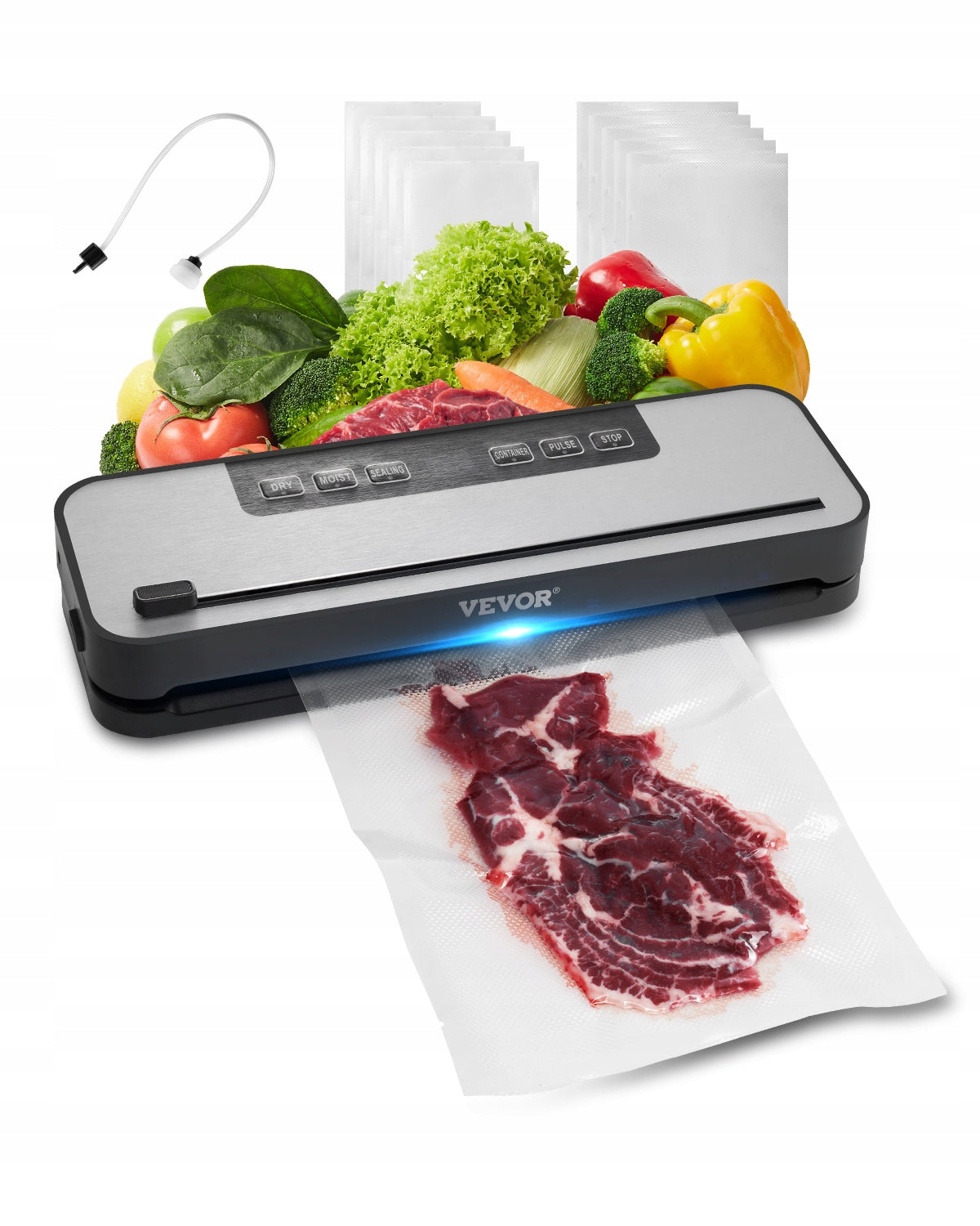 VEVOR 60KPA 100W 5-IN-1 VACUUM SEALER POWERFUL FOOD SEALER