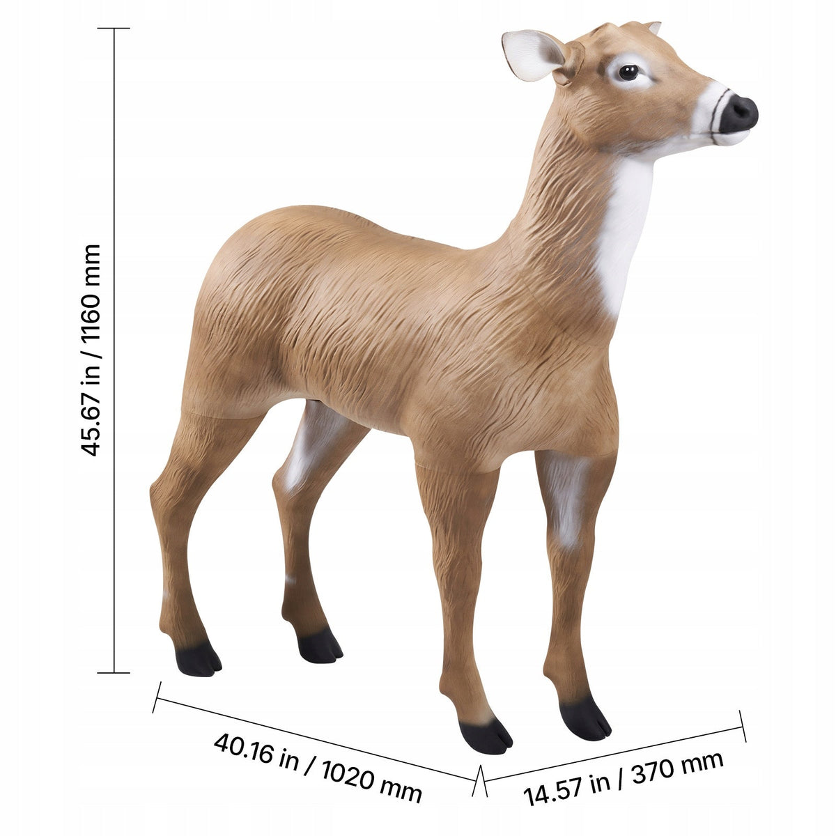 REALISTIC DEER DECOY VEVOR HDPE FOLDING LEGS FOR HUNTING