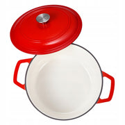 VEVOR 5.68L CAST IRON ENAMELED DUTCH OVEN FOR BAKING BREAD DURABLE SOLID