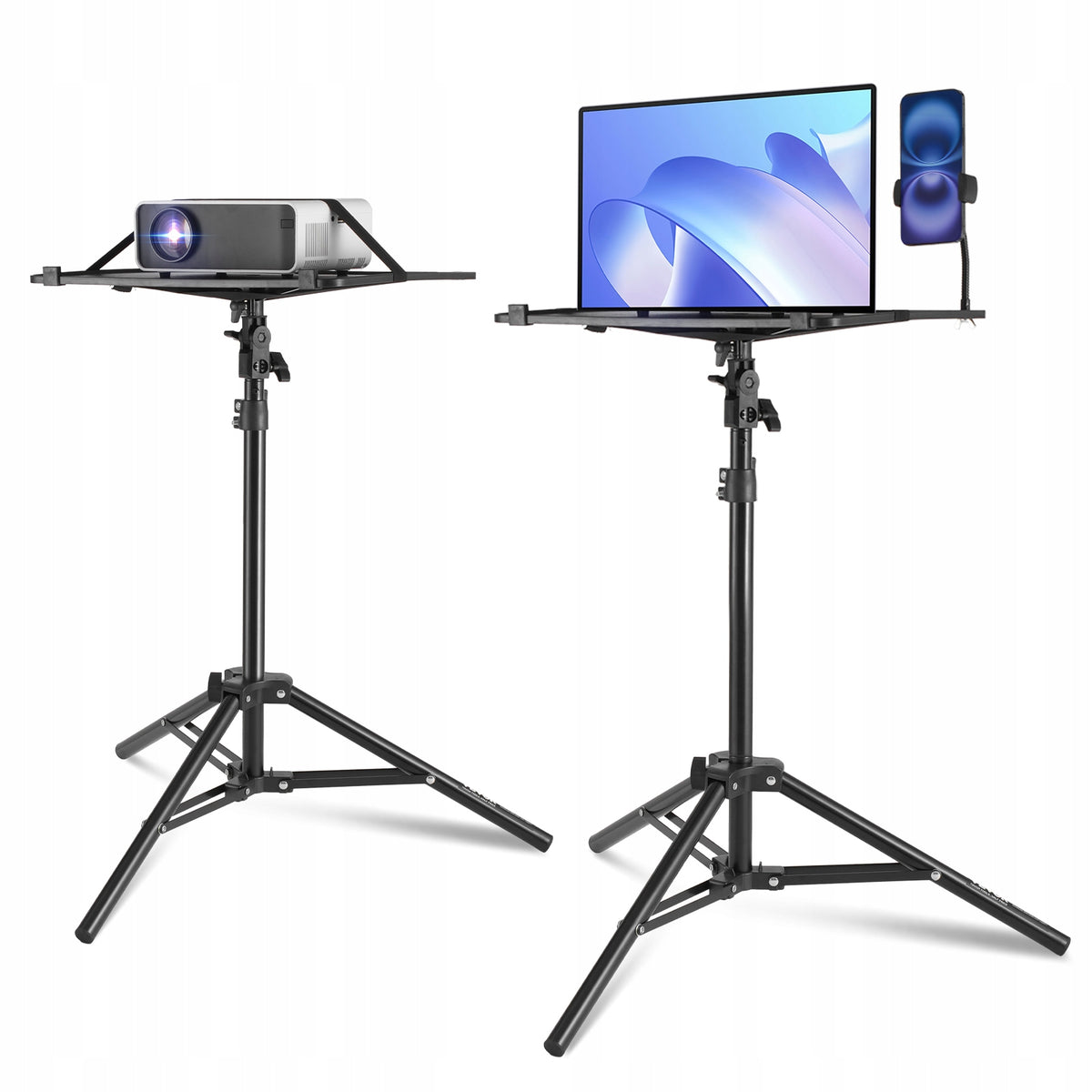 VEVOR PROJECTOR STAND TRIPOD FOR LAPTOP ADJUSTABLE 685-1600MM STURDY
