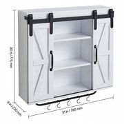 VEVOR Bathroom Cabinet with 2 Sliding Doors and Adjustable Shelves