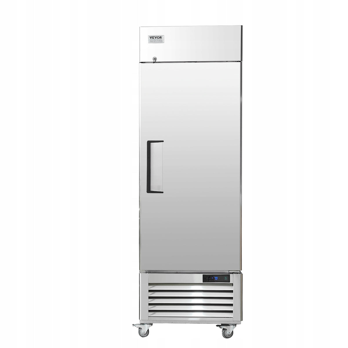 VEVOR 570L SINGLE DOOR COMMERCIAL REFRIGERATOR STAINLESS STEEL DIGITAL