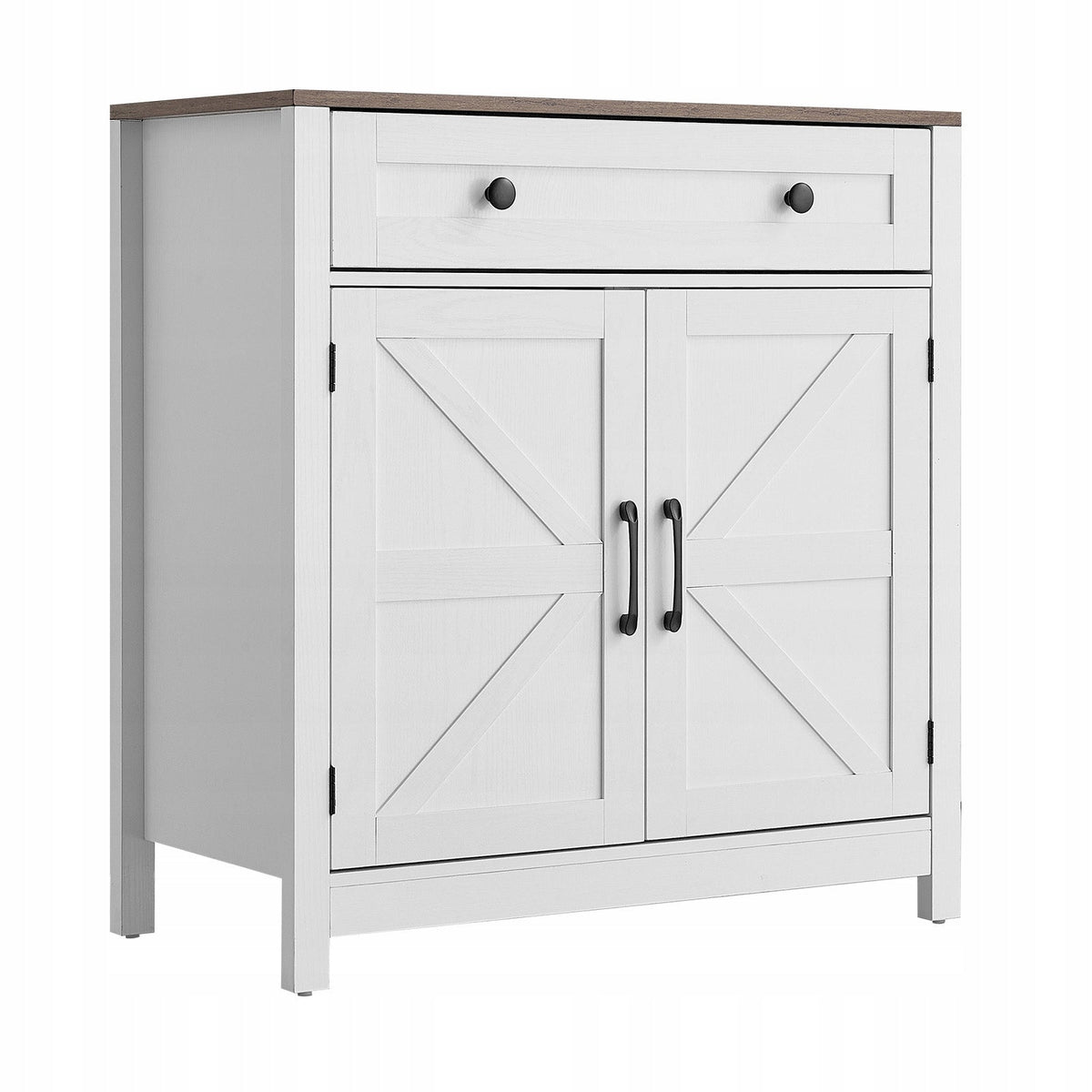 VEVOR RUSTIC KITCHEN CABINET WITH DRAWERS AND MAGNETIC DOORS