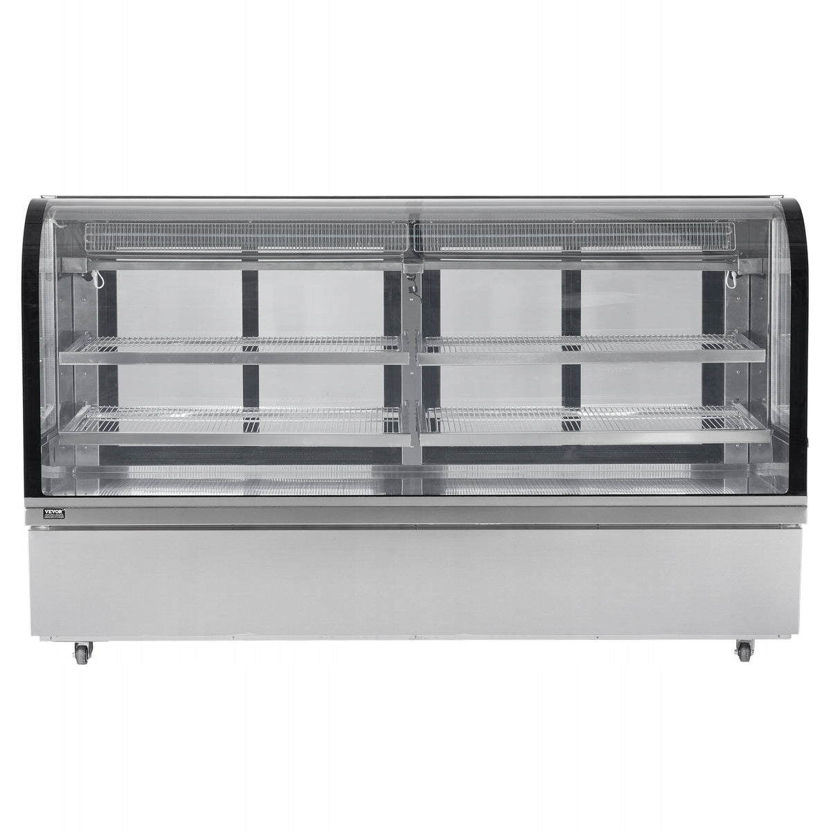 VEVOR 901L 4-TIER COMMERCIAL REFRIGERATED DISPLAY CASE WITH LED LIGHTING, HEAVY DUTY STEEL