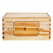 VEVOR BEEHIVE STARTER KIT WITH DEEP BOX 100 NATURAL FIR WOOD
