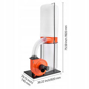 VEVOR PROFESSIONAL DUST COLLECTION SYSTEM 1868 91 M3/H 2.5 MICRON 1.5 HP 159L