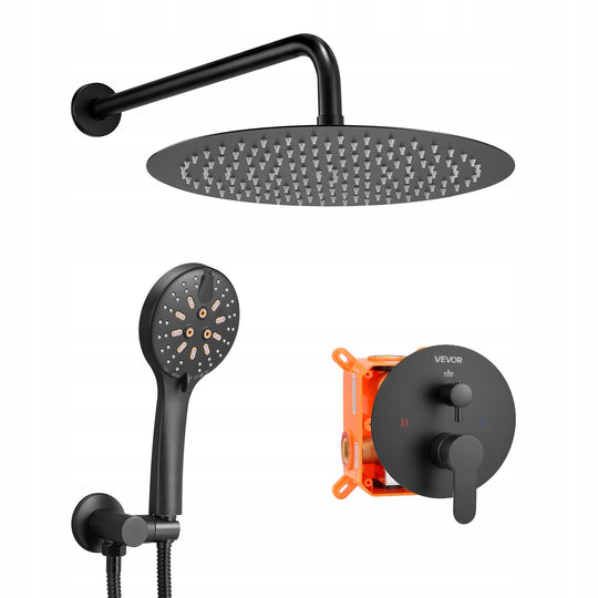 VEVOR PROFESSIONAL SHOWER FAUCET WITH 12 INCH RAINFALL SHOWER HEAD POWERFUL