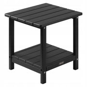 VEVOR STOLIK BOCZNY OGRODOWY Z TWORZYWA HDPE 45X38X44 CM SOLIDNY SZARY – Czarny