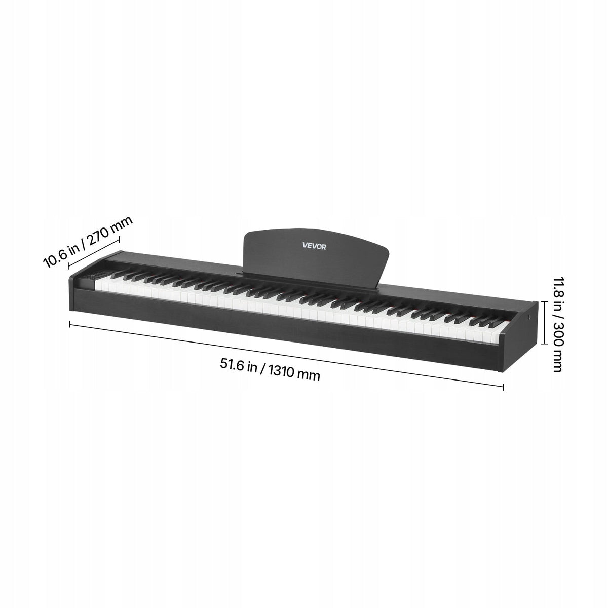 VEVOR 88-Key Weighted Digital Piano Professional Electric Piano