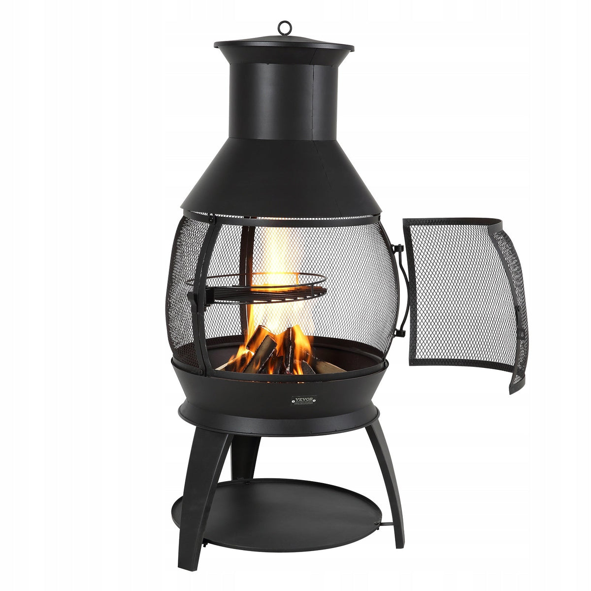 GARDEN FIREPLACE VEVOR CAST IRON STOVE 500X1100MM BBQ GRILL STABLE