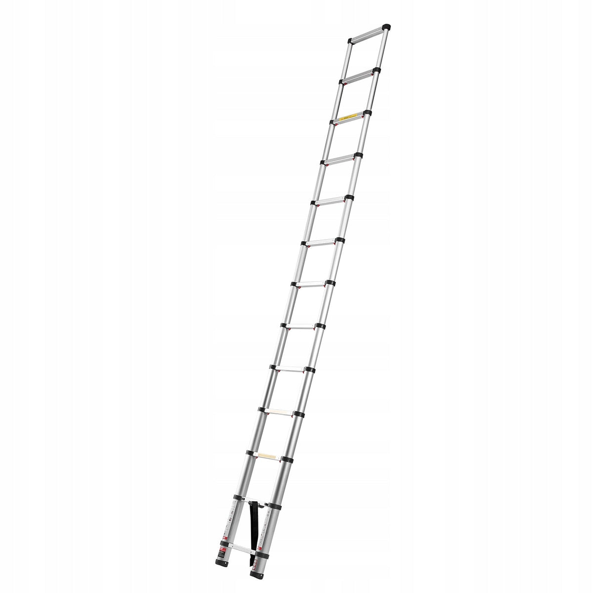 VEVOR 3740 MM TELESCOPIC LADDER, FOLDABLE ALUMINIUM, STRONG, 150 KG