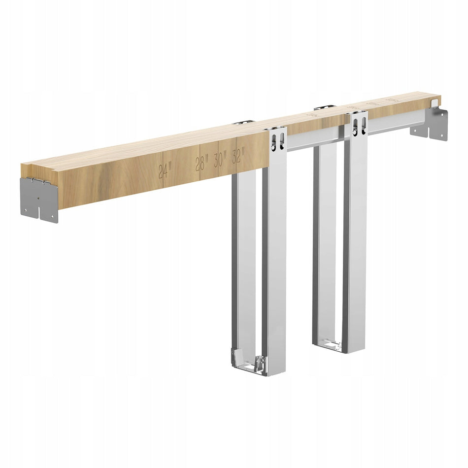 VEVOR SLIDING DOOR FRAME KIT 610-914MM HEAVY-DUTY SOFT-CLOSE
