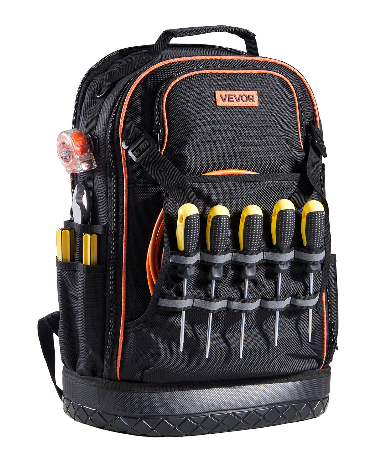 VEVOR TOOL BACKPACK 65 POCKETS 21-PIECE TOOL KIT HEAVY DUTY
