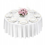 VEVOR 10 PCS ROUND TABLECLOTHS 3048 MM POLYESTER WRINKLE-FREE DURABLE