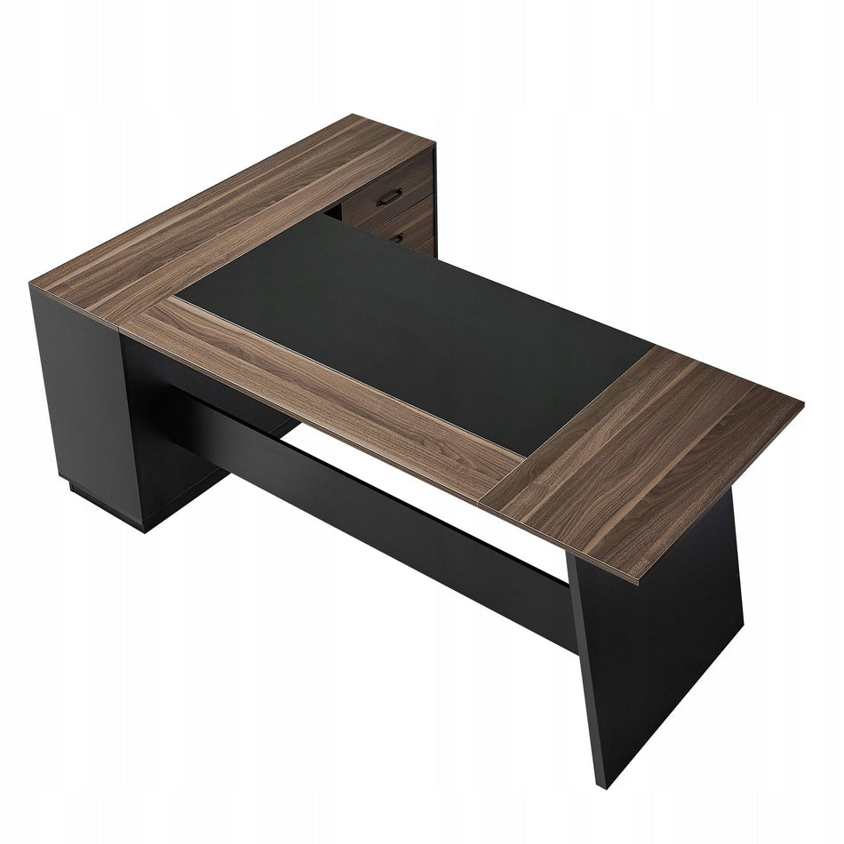 VEVOR L-SHAPED OFFICE DESK LARGE DRAWERS STURDY MODERN PREMIUM