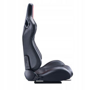 VEVOR PROFESSIONAL RACING SEAT 2 PCS ADJUSTABLE COMFORTABLE PVC LEATHER