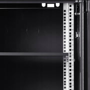 VEVOR 12U Wall Mount Network Server Cabinet Strong Stable Lock Black