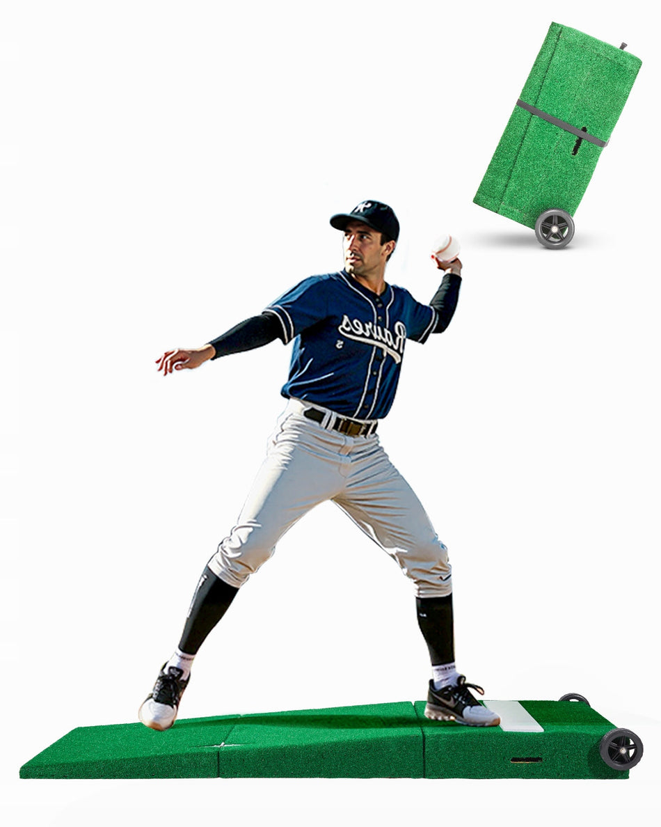 VEVOR PROFESSIONAL PORTABLE 90 INCH 550LBS CASTING MOUND GREEN