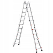 VEVOR A-FRAME TELESCOPING LADDER 20.5FT COMPACT STURDY ALUMINUM 330LB