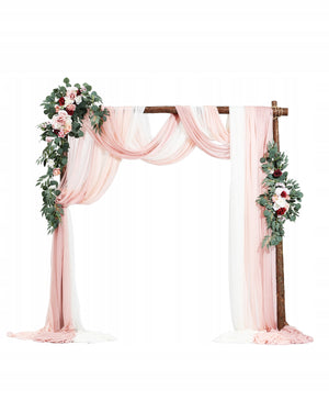 VEVOR WEDDING ARCH FLOWER SET PINK 5-PIECE PREMIUM DECORATION