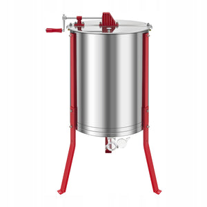VEVOR MANUAL HONEY EXTRACTOR, 6-FRAME, STAINLESS STEEL, CLEAR LID