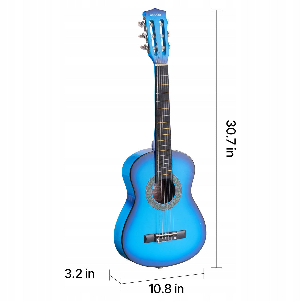 VEVOR CONCERT GUITAR 780 MM WOODEN STARTER KIT BEST FOR