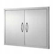 VEVOR PROFESSIONAL DOUBLE ACCESS BBQ DOORS 915X610X46 MM STAINLESS STEEL