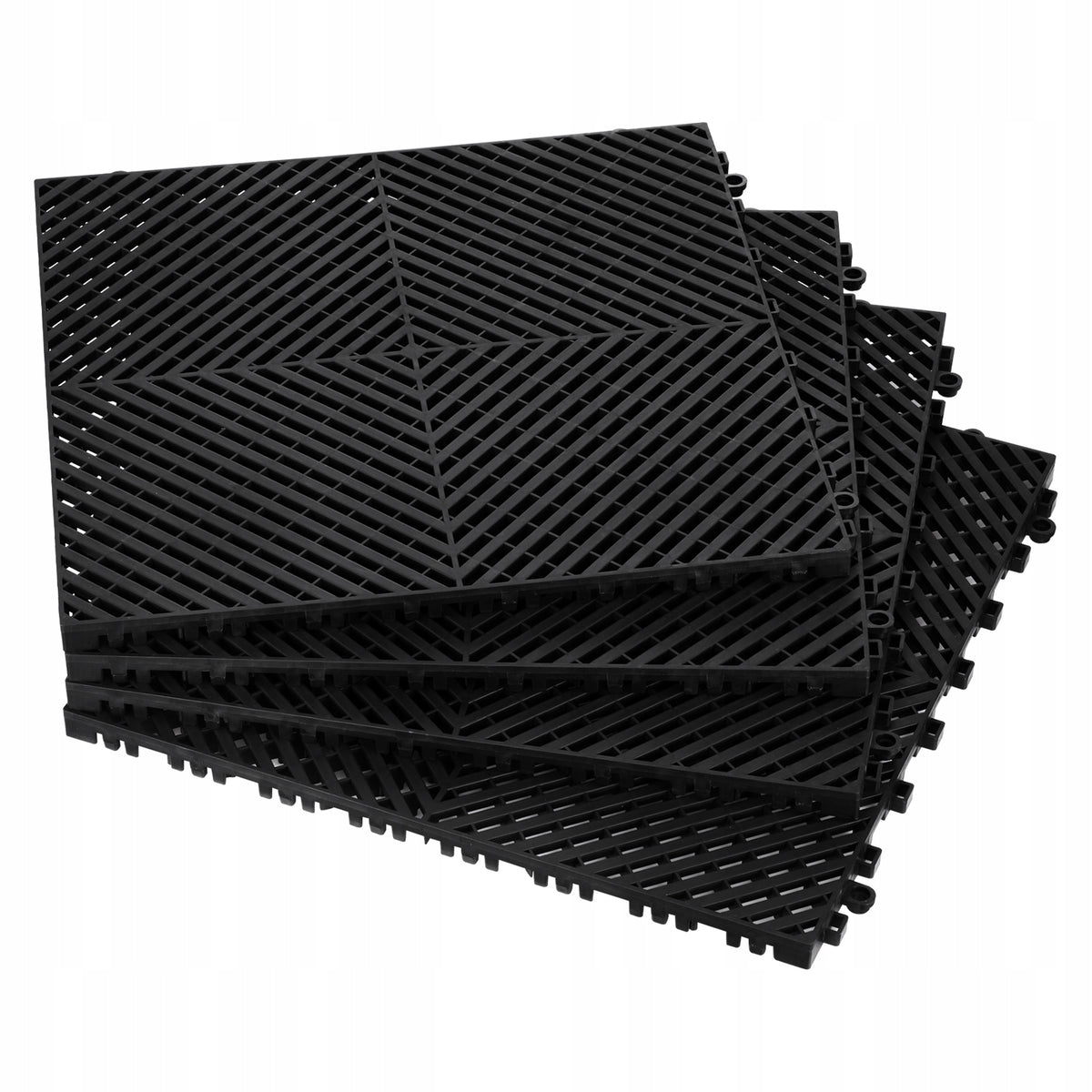 VEVOR MODULAR DRAINAGE MAT 24 PCS 415X415MM STRONG INTERLOCKING SYSTEM PP