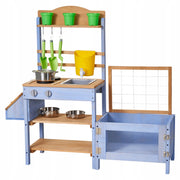 VEVOR WOODEN OUTDOOR PLAY KITCHEN FOR CHILDREN WITH ACCESSORIES