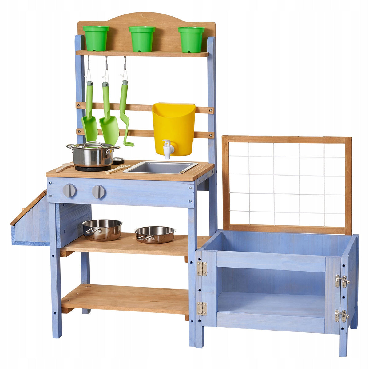 VEVOR WOODEN OUTDOOR PLAY KITCHEN FOR CHILDREN WITH ACCESSORIES