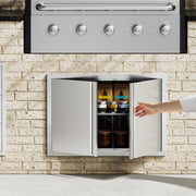 VEVOR BBQ ACCESS DOOR 774X532MM DOUBLE PREMIUM STAINLESS STEEL
