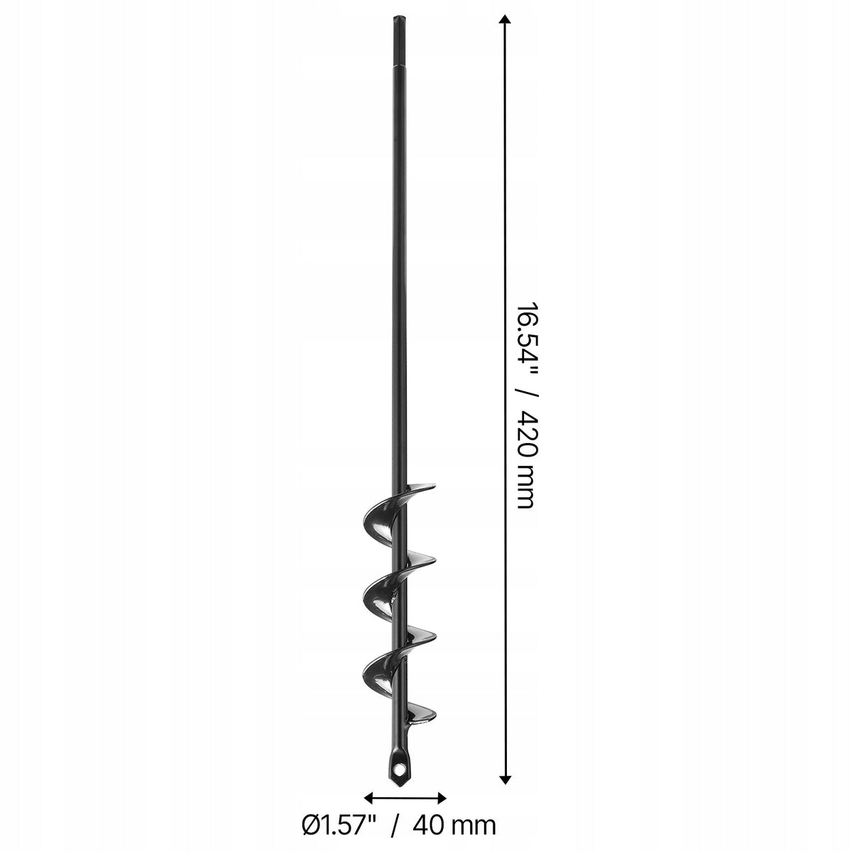VEVOR EARTH AUGER 40X420MM FOR DRILL PREMIUM SOLID GARDEN AUGER