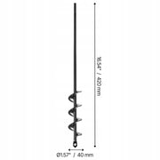 VEVOR EARTH AUGER 40X420MM FOR DRILL PREMIUM SOLID GARDEN AUGER
